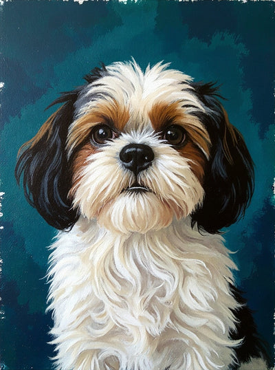 Retrato de Xana en acrílico moderno